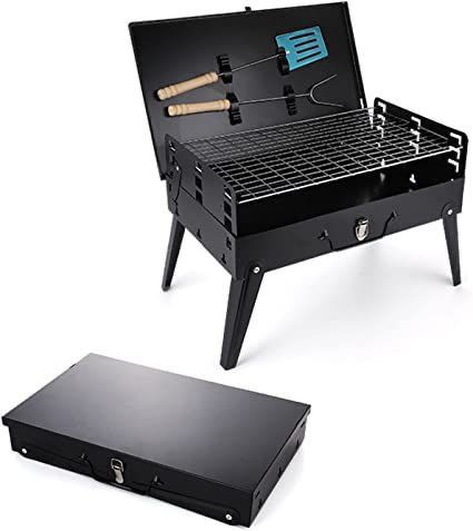 BBQ PORTATIL CON UTENCILIOS