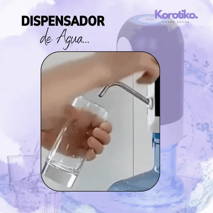 DISPENSADOR DE AGUA ELÉCTRICO PORTÁTIL Y PLEGABLE, HERRAMIENTA DE AGUA POTABLE