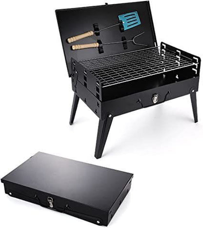 BBQ PORTATIL CON UTENCILIOS