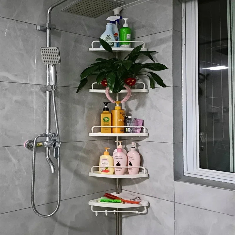 Estante Ajustable para Baño sin Taladro