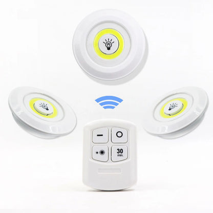 SET DE 3 LUCES LED CON CONTROL REMOTO
